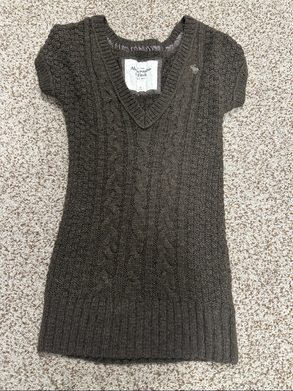 NWOT Abercrombie & Fitch Cable Knit Sweater Dress - Size M